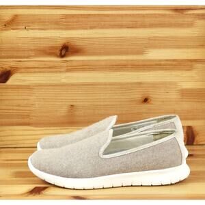 Lands End Comfort Step Lightweight Beige Wool Blend Womens Loafers Shoes 8.5B